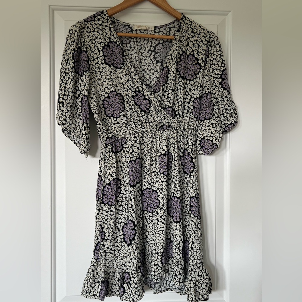 Floral mini dress size M